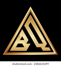 B Letter Mark Logo, Triangle Shape Design