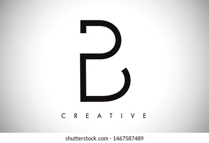 B Letter Modern Trendy Design Logo. Letter B Icon Logo with Monogram Vector Illustration.