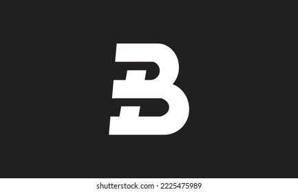 B letter monogram brand logo