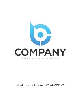 B Letter Monogram Logo Concept Design