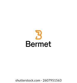 B letter monogram logo design