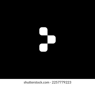 b letra modelo de logotipo de monograma