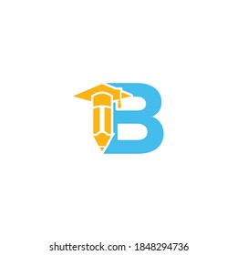 B Letra Modelo de vector de diseño de logotipo Pen