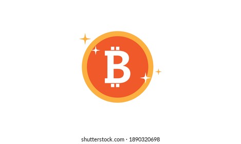 B letter point, B letter vector golden point