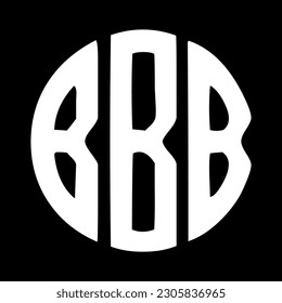 Diseño de logotipo redondo de letras B