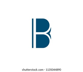 B Letter with shield logo template