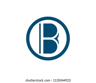 B Letter with shield logo template