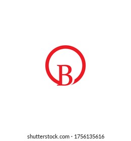 B Letter with shield logo template
