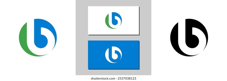 b letter sign icon white and black logo