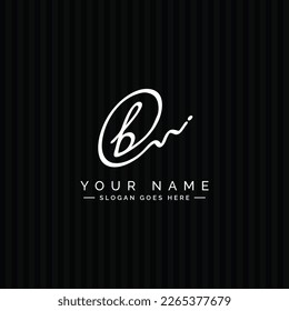Logo für die Beschriftung von B-Buchstaben - Anfangslogo für Buchstaben - Logo für Firmennamen beginnt mit Buchstabe B