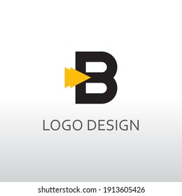 b letter for simple logo design
