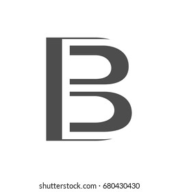 B letter style brand logo