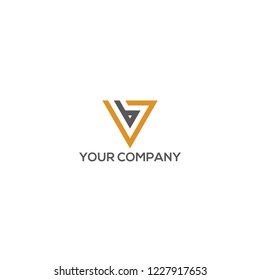 b letter triangle logo