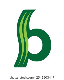 b letter vector art design