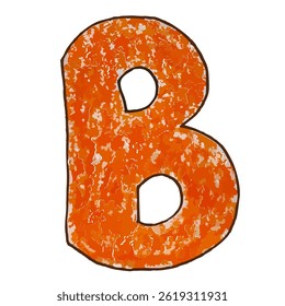 B letter vector with crayon coloring, Abstract Geometric Circle Pattern in Neutral Colors
