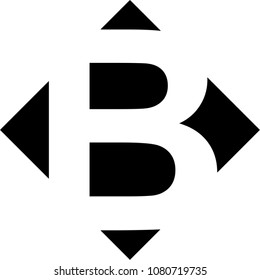 b letter vector logo