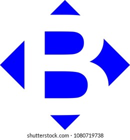 b letter vector logo