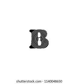 b letter vector logo 