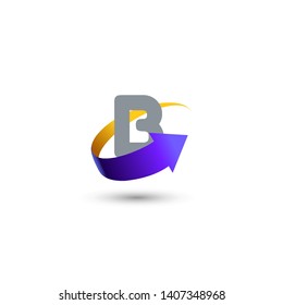 B LETTER VECTOR LOGO APHABET ICON
