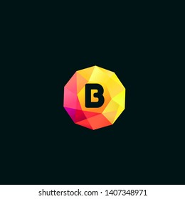 B LETTER VECTOR LOGO APHABET ICON