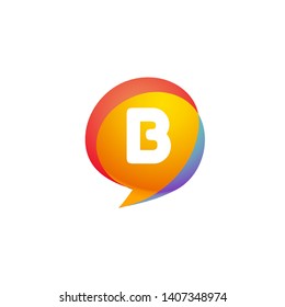 B LETTER VECTOR LOGO APHABET ICON