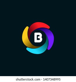 B LETTER VECTOR LOGO APHABET ICON