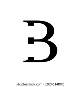 B letter vector logo design template. Business logo. Minimalistic brand identity