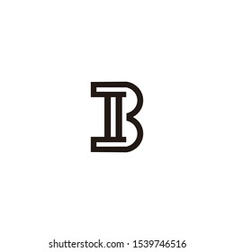 b letter vector logo design