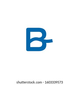 B letter vector logo. B letter icon. Sea  icon.