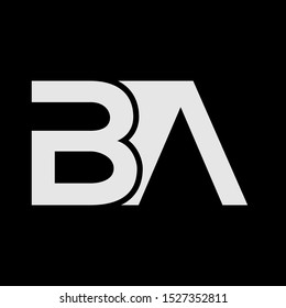 B A letter vector logo template