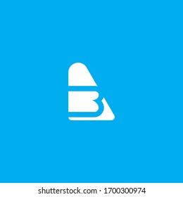 B Diseño de ilustraciones de plantillas de logotipo vectorial de carta. Hermoso diseño de Logotipo Minimalista para la marca, diseño de identidad elegante.