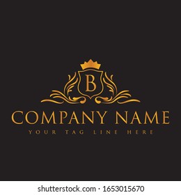 B Letter Vector Luxury Logo Design. This logo design is high resolution vector logo.you can use anywhere for web and print.