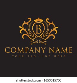 B Letter Vector Luxury Logo Design. This logo design is high resolution vector logo.you can use anywhere for web and print.