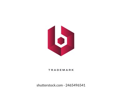 Logotipo de la marca de Marca comercial de Vector de letra B