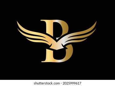 3,729 B Wings Logo Images, Stock Photos & Vectors | Shutterstock