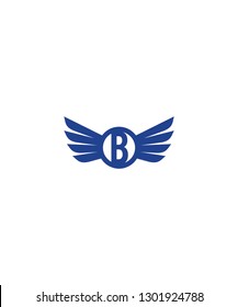B Letter With Wings Logo 001