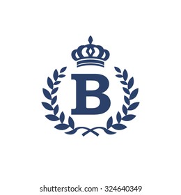 B Letter Wreath Logo Stock Vector (Royalty Free) 324640349 | Shutterstock