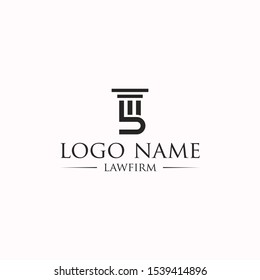 B letter/law firm logo design template full vector EPS