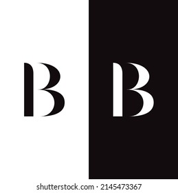 B letters Initial icons monogram vector inspiration logo design