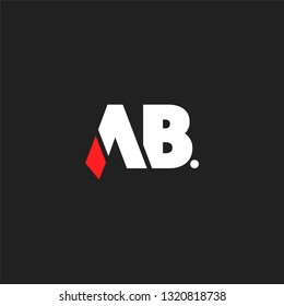A B letters Joint logo icon vector template.
