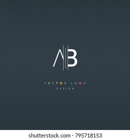A & B Letters joint logo icon vector element.