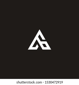 A B letters logo icon vector template