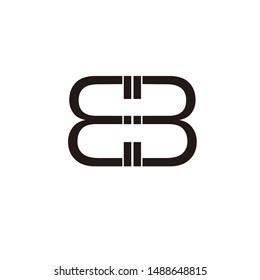 "B B" LETTERS PRODUCT LOGO VECTOR FOR CLOTHES AND COMPANIES