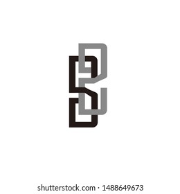"B B" LETTERS PRODUCT LOGO VECTOR FOR CLOTHES AND COMPANIES