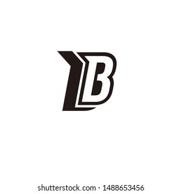"B B" LETTERS PRODUCT LOGO VECTOR FOR CLOTHES AND COMPANIES