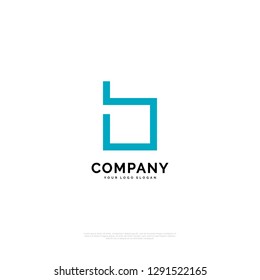 B line logo design template. creative sign. Universal vector icon. - Vector