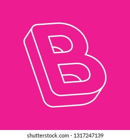 B line logo vector