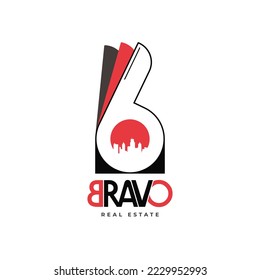 B logo , 6 logo Real estate company