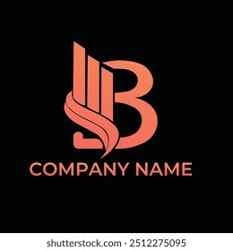 B logo _ Bold, modern "B" with sharp, angular edges.