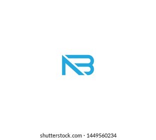 A B Logo. AB Letter Design Vector monogram logo